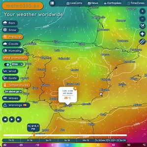 Here is the Spain weather outlook for the next 10 days https://meteo365.es/?40.57,-1.24,5&temp | Spainweather | Facebook