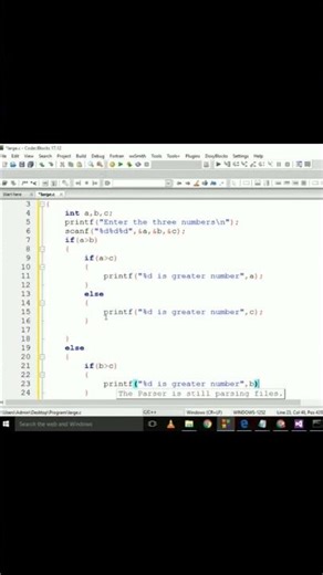 Nested if else to find largest number among three numbers #shorts #shreeengineeringclasses