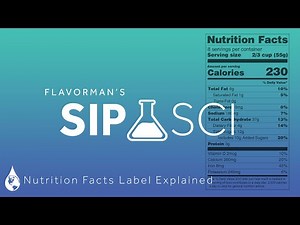 Nutrition Facts Label Explained - Sip Science