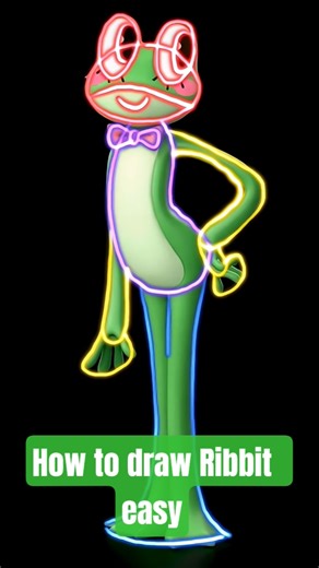 how to draw ribbit the amazing digital circus