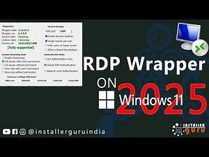 RDP Wrapper on Windows 11 (2025 Update) – Easy Install, Remote Access & Troubleshooting! #rdpwrapper