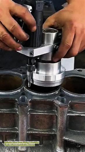 Cylinder Liner Press Fitting | Precision Engine Sleeve Installation Process