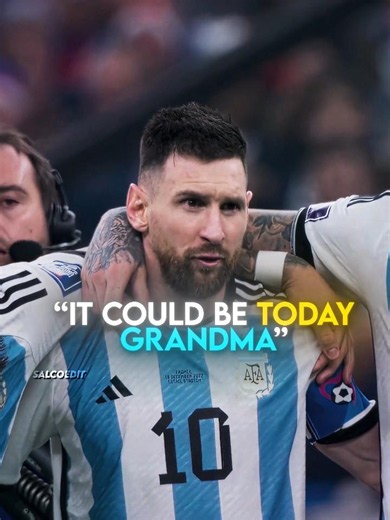 Lionel Messi never forgot his grandma 🇦🇷🐐