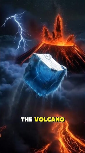 Ice vs Volcano #facts #volcano #volcanoscience #english