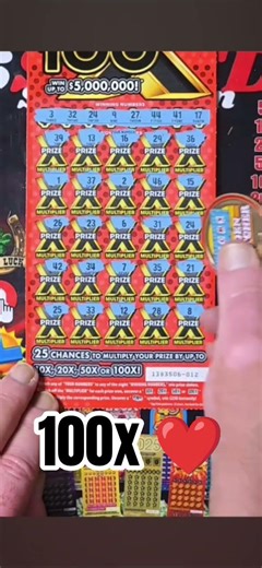 100X LOTTERY SCRATCHER GOT A MATCH #scratchcards #lottery #calotto