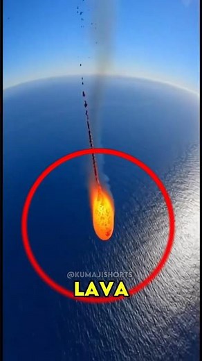 What really happens when lava hits water? 🌋🌊