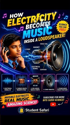 How Electricity Becomes Music ? The Secret Science Inside Loudspeakers 🎵⚡ | Working of Loudspeaker