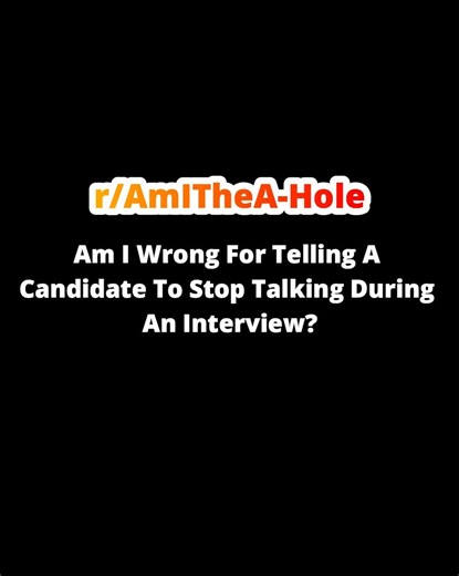 11K views · 212 reactions | Am I Wrong For Telling A Candidate To Stop Talking During An Interview? | New Life | Facebook