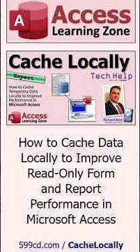 Cache Data Locally to Improve Form and Report Performance in Microsoft Access #msaccess #shorts