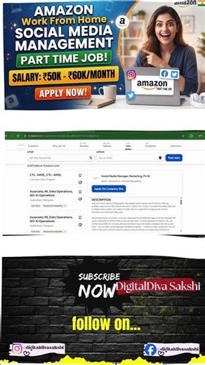 Earn ₹60,000/Month! 🚨 Amazon Work From Home Job 2026 #shorts