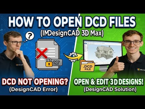 How to Open DCD Files (IMSI DesignCAD 3D Max)