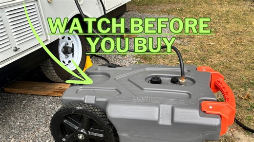 Watch Honest Review and Demo of Camco Rhino Portable RV Waste Tank on Amazon Live