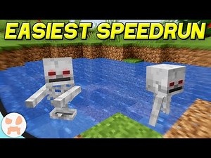 SPEEDRUNNING MINECRAFT'S EASIEST VERSION!