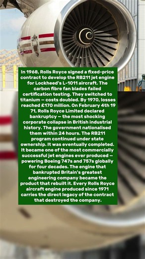 Rolls Royce Went Bankrupt in 1971. The Engine That Destroyed Them Became Their Greatest Product