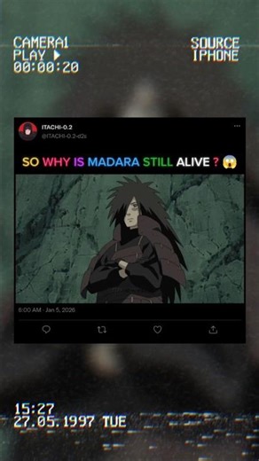 So why is Madara still alive? 😱 #anime #shorts