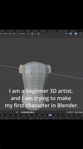FIRST Stylized Character – Day 2 | Torso Making | Beginner in Blender