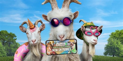 Goat Simulator 3's Shadiest Update finally hits mobile with new summer-themed fun