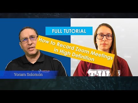 recording zoom at high definition FULL TUTORIAL