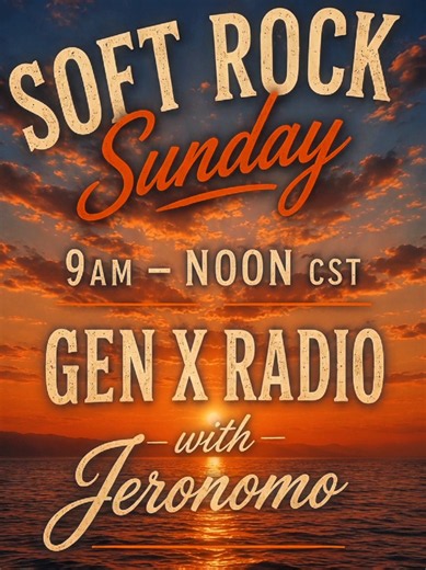 Sailing Christopher Cross — Soft Rock Sunday on GenX Radio