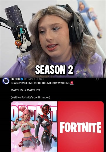 HappyGal’s Reaction To Fortnite Season 2 Being Delayed 😭 #happyhappygal #fortnite #fortniteclips #gamingnews #gaming
