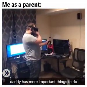 He's probably changing diapers in VR! | Smosh