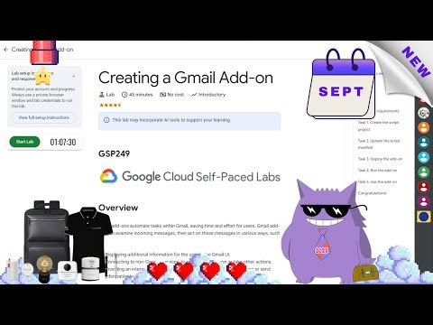 Creating a Gmail Add-on | #2025 | #GSP249 |#qwiklabs |#Solution