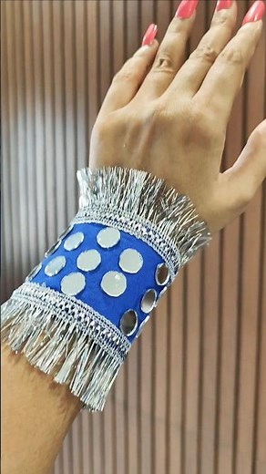 CREATE your own kada at home/Diy Hand kada/easy handmade kada/bangles/diy navratri kada #diy #shorts