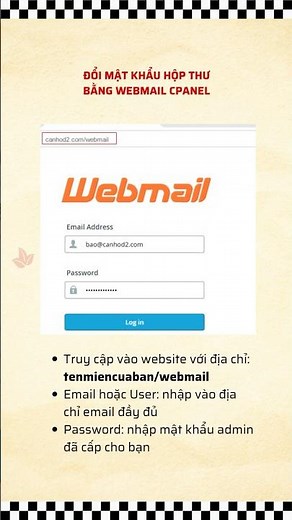 Cách đổi mật khẩu mail dùng tên miền công ty bằng #Webmail