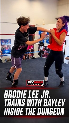 Brodie Lee Jr. Trains With Bayley Inside The Dungeon