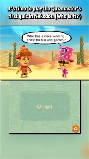 The Quizmaster's First Quiz... (Who Is It? Game Showcase) | Miitopia - 3DS (Shorts) #shorts