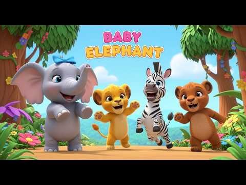Baby Elephant | Fun Jungle March Song for Toddlers 🐘🎶