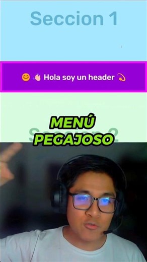 Menú pegajoso sólo con HTML y CSS 🤩 Sticky Header