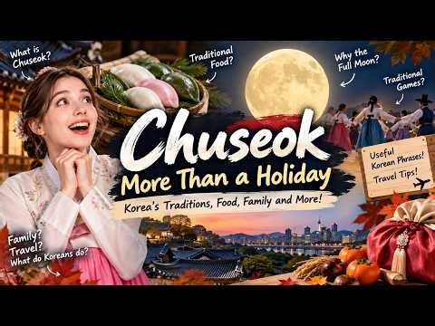 Chuseok Explained: Korea's Biggest Harvest Holiday + 5 Korean Phrases | 추석 완벽 정리