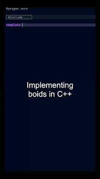 Implementing boids in C++