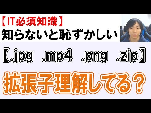 拡張子とは何かを解説【PC必須知識】