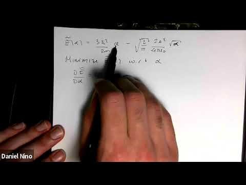 5.9 Example: Estimating the ground state energy of the hydrogen atom