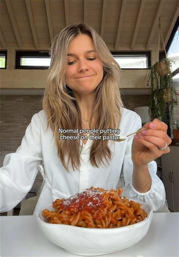 Funny Pasta & Portion Cheese Reaction