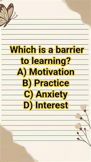what is barrier to learning |Pedagogy MCQ Explained #viral #motivation #explore #fyp #shorts