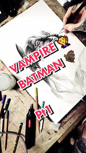 Drawing Tutorial: Vampire Batman Art