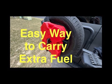 Rotopax Fuel Tank and Mount Unboxing and Use with Aluminess Tire Carrier
