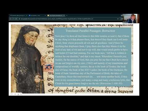 Thesis Theater: Elizabeth (Libby) Lyon, “Chaucer’s Enigmatic Quitting of The Canterbury Tales"