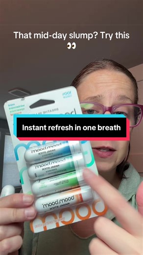 I keep these BoomBoom nasal sticks in my bag for a quick refresh anytime I feel tired or a little stuffy. Just a quick inhale and I feel awake and ready to go again. Such an easy little pick-me-up to keep on hand! #boomboomstick #momfinds #tiktokshopfinds #everydayessentials #quickrefresh @BoomBoom