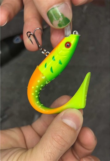 Fishing tips! “Crankbait to the NEXT LEVEL 🔥 Created a crazy HYBRID: crankbait soft tail 🐟💥 More vibration, insane action, deadly look 🎣 Built to trigger aggressive strikes 👀 Pure fishing innovation 💡 #fishing #lurefishing #bassfishing #fishinglife #angler”