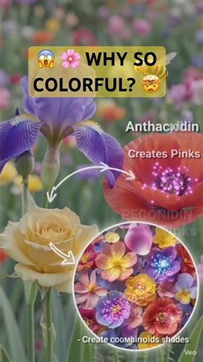 🌸 Why Do Flowers Have Different Colors? | Amazing Science Facts #shorts