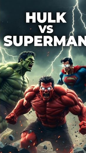 Who Is Strongest? Hulk vs Red Hulk vs Superman | Epic AI Battle
