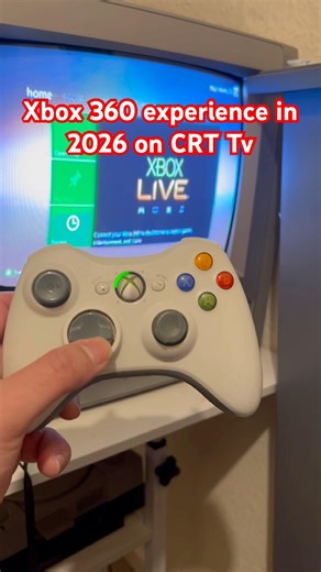 How to connect Xbox 360 with CRT Tv #retrogaming #gaming #xbox #xbox360