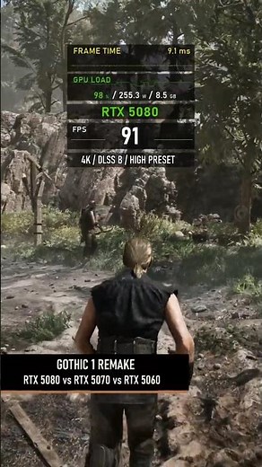 RTX 5080 vs RTX 5070 vs RTX 5060 in Gothic 1 Remake!