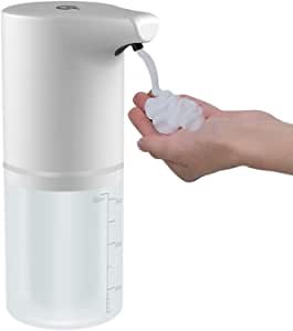 Modern Touchless Automatic Soap Dispenser - Hand Sanitizer Dispenser for Bathroom/Kitchen - Foaming Soap Dispenser - Rechargeable - Infrared Motion Sensor - Large Bottle