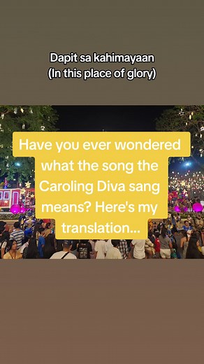 Meaning of Kasadya Ning Taknaa by the Caroling Divas