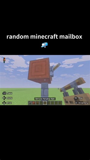 Minecraft mailbox 📬 #minecraft #gaming #shorts